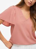 VILA V-NECK SHORT SLEEVED TOP, Old Rose, highres - 14109690_OldRose_006.jpg