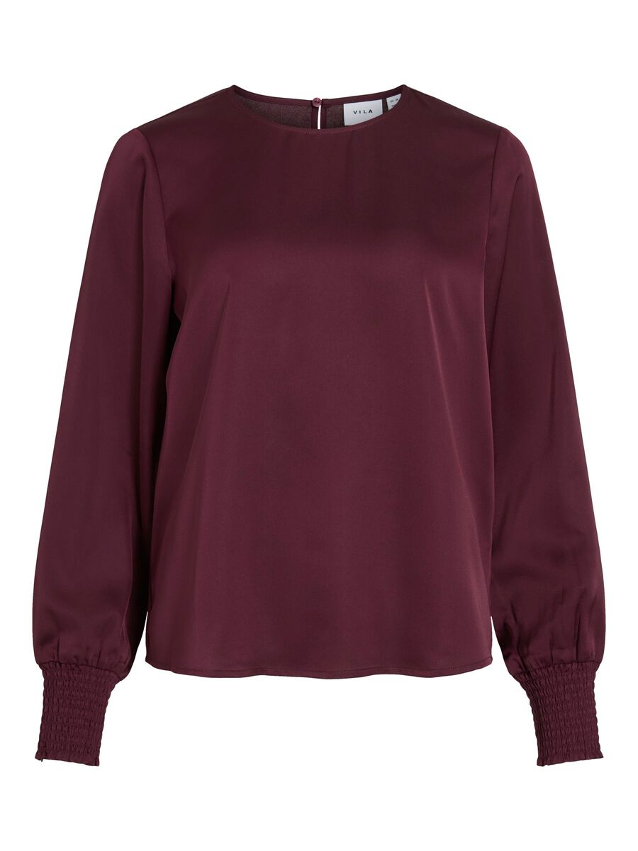 Product carousel image - VIELLETTE ROUND NECK LONG SLEEVED TOP, Fig | 2