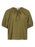 VILA TIE-NECK SHORT SLEEVED TOP, Capulet Olive, highres - 14102609_CapuletOlive_001.jpg