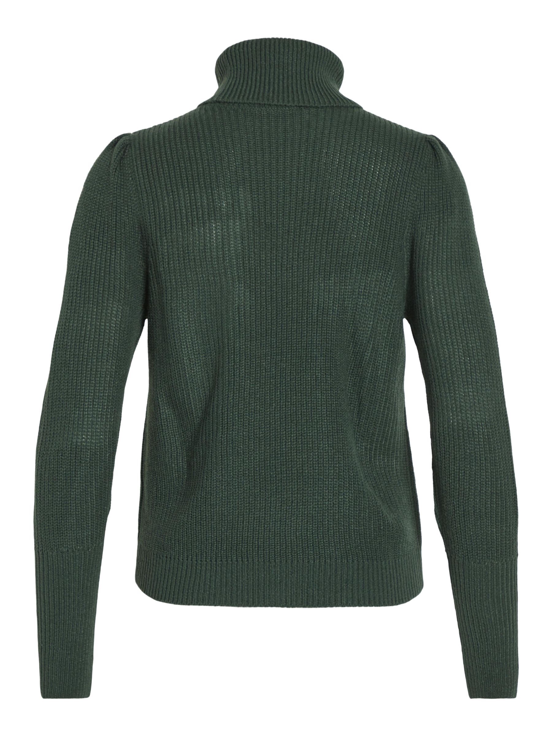 PETITE TURTLENECK KNITTED PULLOVER Green VILA
