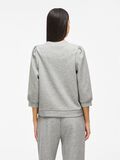 VILA VIREFLECT 3/4 SLEEVED SWEATSHIRT, Light Grey Melange, highres - 14112387_LightGreyMelange_004.jpg