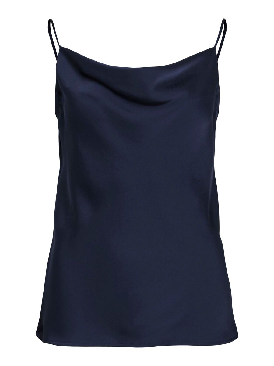 VILA VIRAVENNA SINGLET STRAP TOP, Navy Blazer, highres - 14109460_NavyBlazer_001.jpg