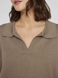 VILA POLO KNITTED PULLOVER, Fossil, highres - 14109861_Fossil_006.jpg