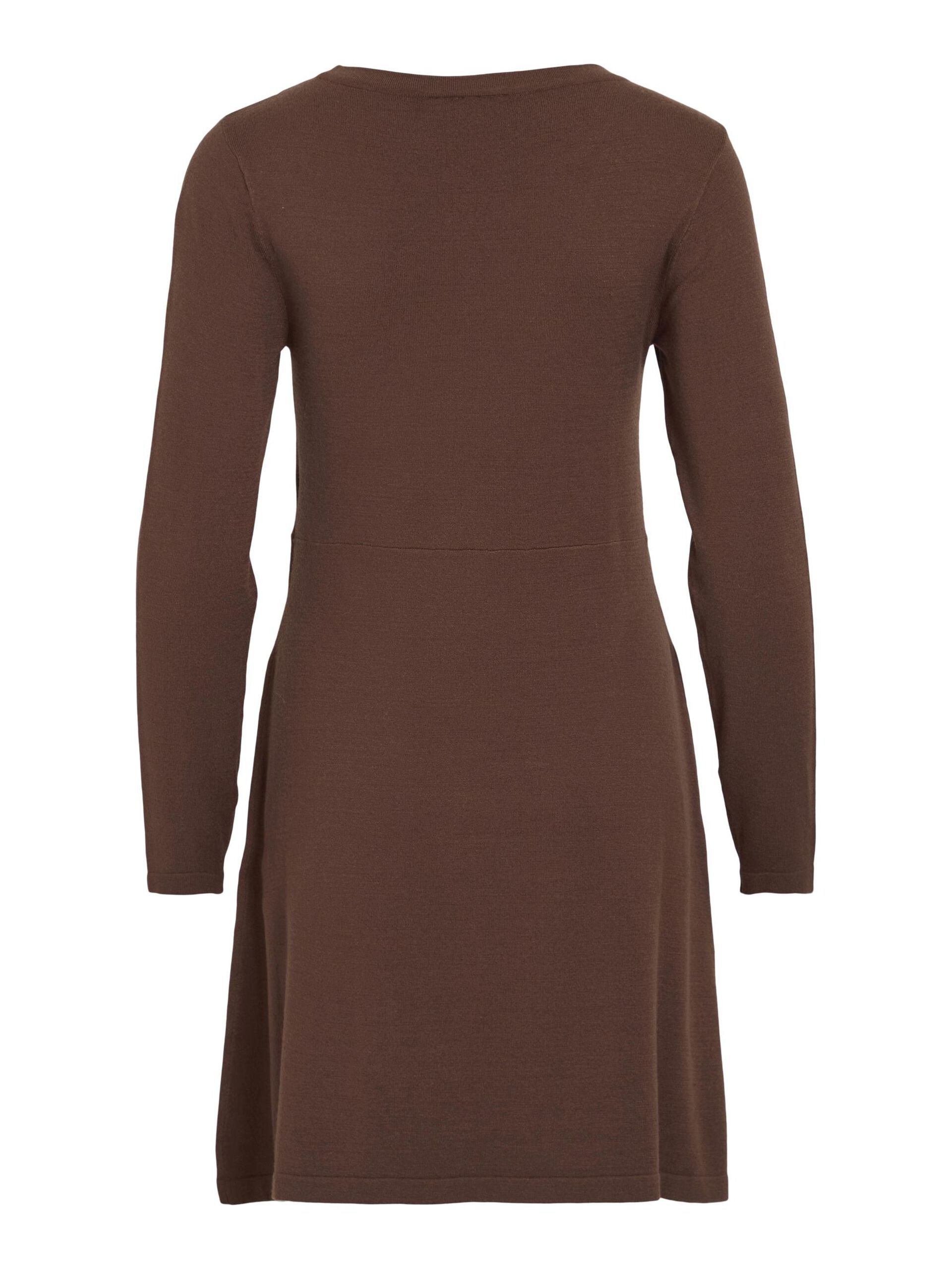 Carousel image - KNITTED SHORT DRESS, Shaved Chocolate | 7