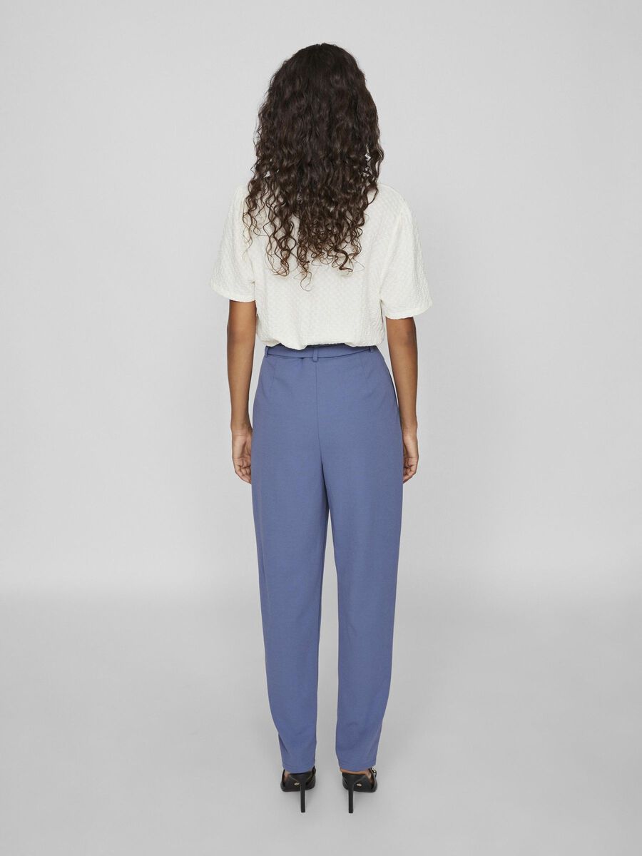 VILA VICLAVA HIGH WAIST TROUSERS, Bijou Blue, highres - 14100197_BijouBlue_004.jpg