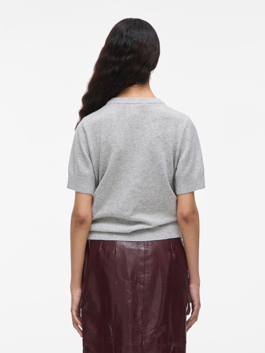 VILA WOLLMIX STRICKOBERTEIL, Light Grey Melange, highres - 14108560_LightGreyMelange_004.jpg