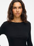 VILA VIRIKA STEHKRAGEN OBERTEIL MIT LANGEN ÄRMELN, Black Beauty, highres - 14107470_BlackBeauty_006.jpg