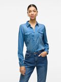 VILA VIBISTA POCKET DENIM SHIRT, Medium Blue Denim, highres - 14033008_MediumBlueDenim_604568_003.jpg