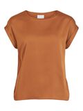 Vila ROUND NECK SHORT SLEEVED TOP, Adobe, highres - 14059563_Adobe_001.jpg