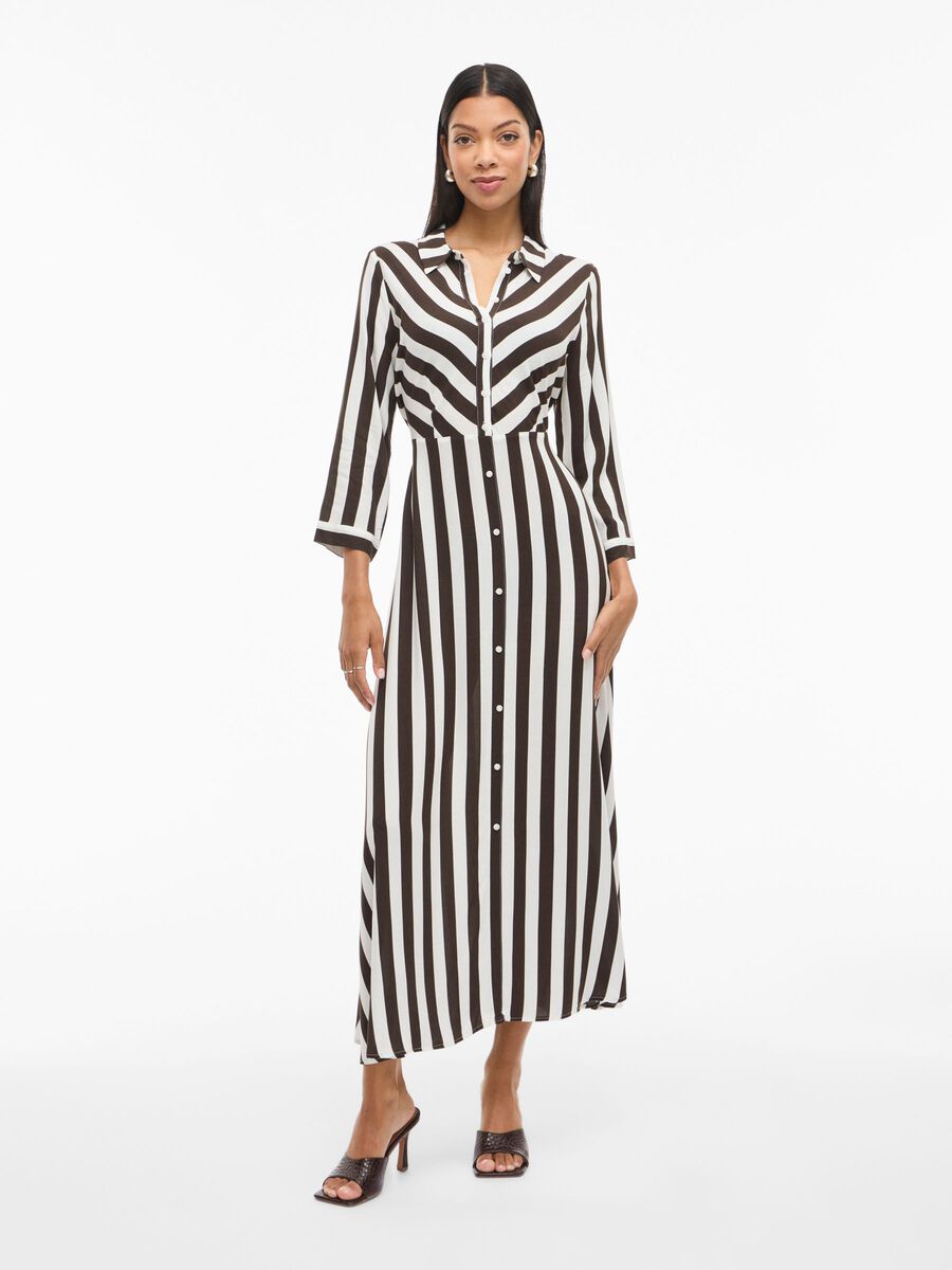 Product carousel image - MAXI SHIRT DRESS, Chocolate Brown | 4