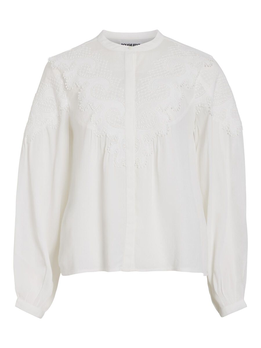 VILA CUELLO MAO CAMISA DE MANGA LARGA, Cloud Dancer, highres - 14102866_CloudDancer_001.jpg