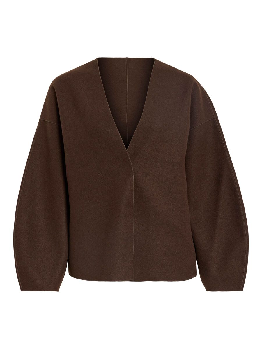 Product carousel image - VIJUICE V-AUSSCHNITT JACKE, Coffee Bean | 2