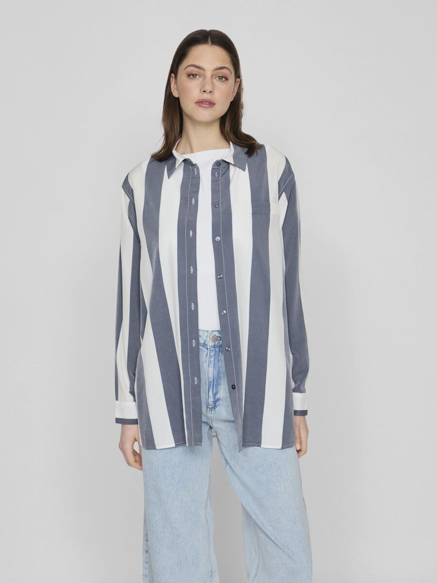 VILA STRIPED SHIRT, Navy Blazer, highres - 14092649_NavyBlazer_1081401_003.jpg