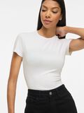Product image thumbnail - VIKENZA OKRĄGŁY DEKOLT TOP Z KR&Oacute;TKIMI RĘKAWAMI, Optical Snow | 5