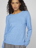 VILA VIRIL ROUND NECK KNITTED PULLOVER, Blissful Blue, highres - 14054177_BlissfulBlue_972274_006.jpg