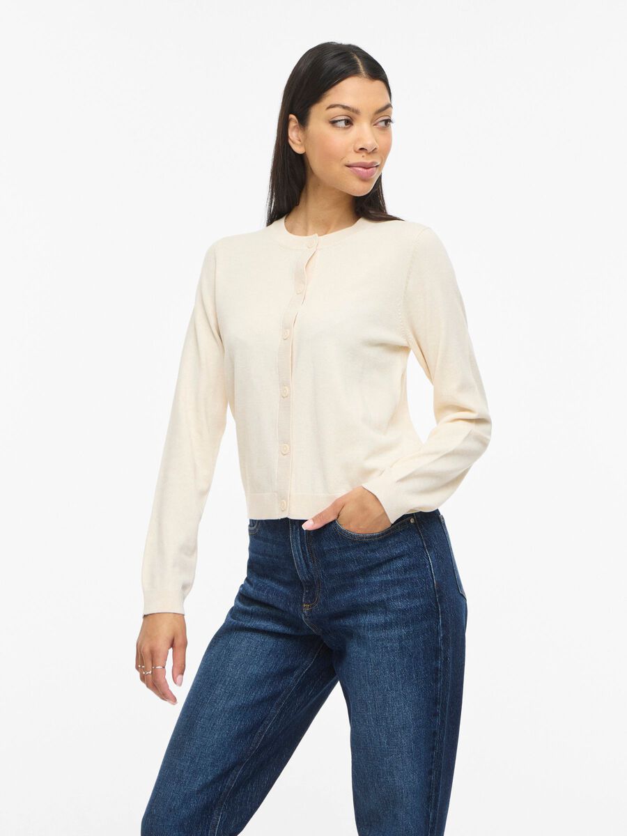 Product carousel image - VIMALU, PY&Ouml;RE&Auml;P&Auml;&Auml;NTEINEN NEULETAKKI, Sandshell | 1