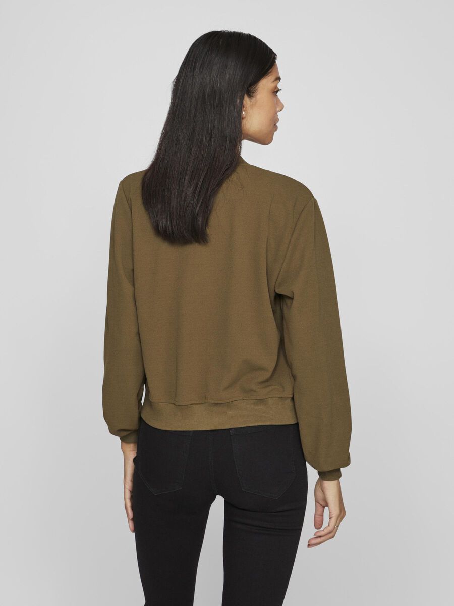 VILA ZIPPER BOMBER JACKET, Four Leaf Clover, highres - 14105149_FourLeafClover_1171733_004.jpg