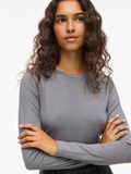 Product image thumbnail - VICATREA CREW NECK LONG SLEEVED TOP, Medium Grey Melange | 3