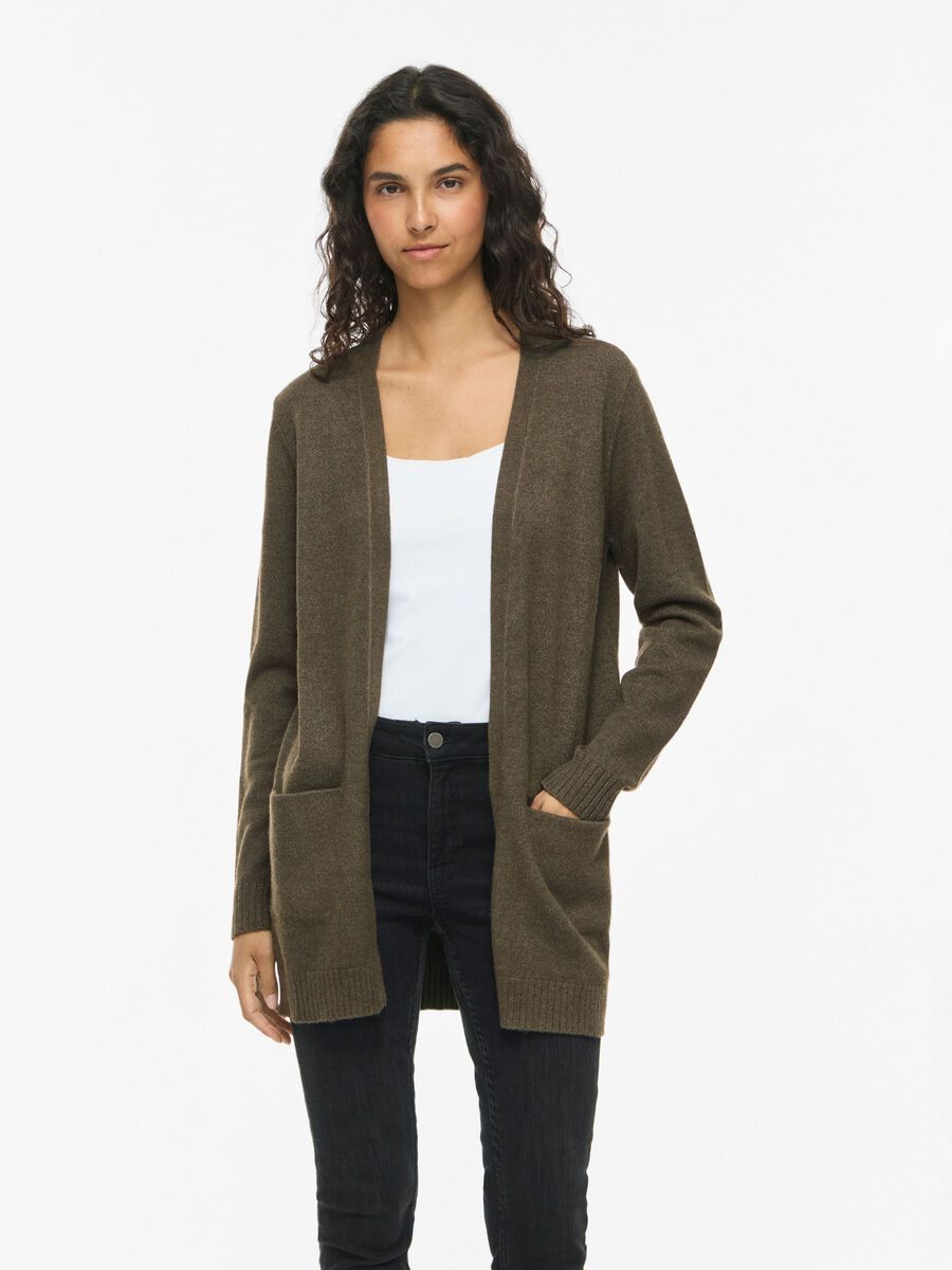 Product carousel image - VIRIL BASIC STRICK STRICKJACKE, Forest Night | 1