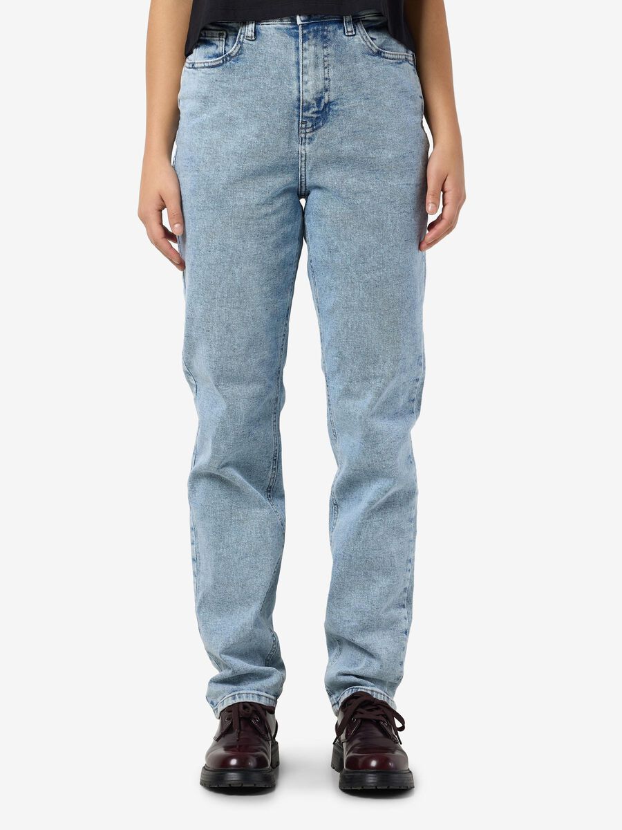 Noisy May NMDAISY MOM JEANS, Light Blue Denim, highres - 27031098_LightBlueDenim_003.jpg