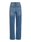 VILA VIKELLY HIGH-WAIST STRAIGHT FIT JEANS, Medium Blue Denim, highres - 14084730_MediumBlueDenim_1038127_002.jpg