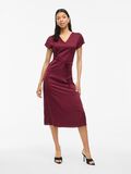VILA VIELLETTE SHORT SLEEVED  MIDI DRESS, Cabernet, highres - 14111145_Cabernet_005.jpg