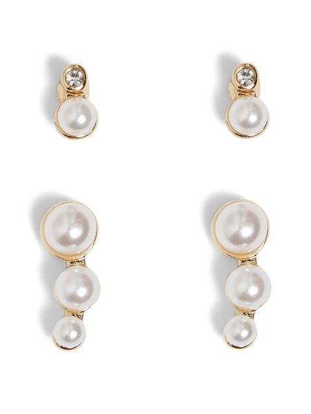Vila LOT DE 2 BOUCLES D'OREILLE, Gold Colour, highres - 14079615_GoldColour_001.jpg