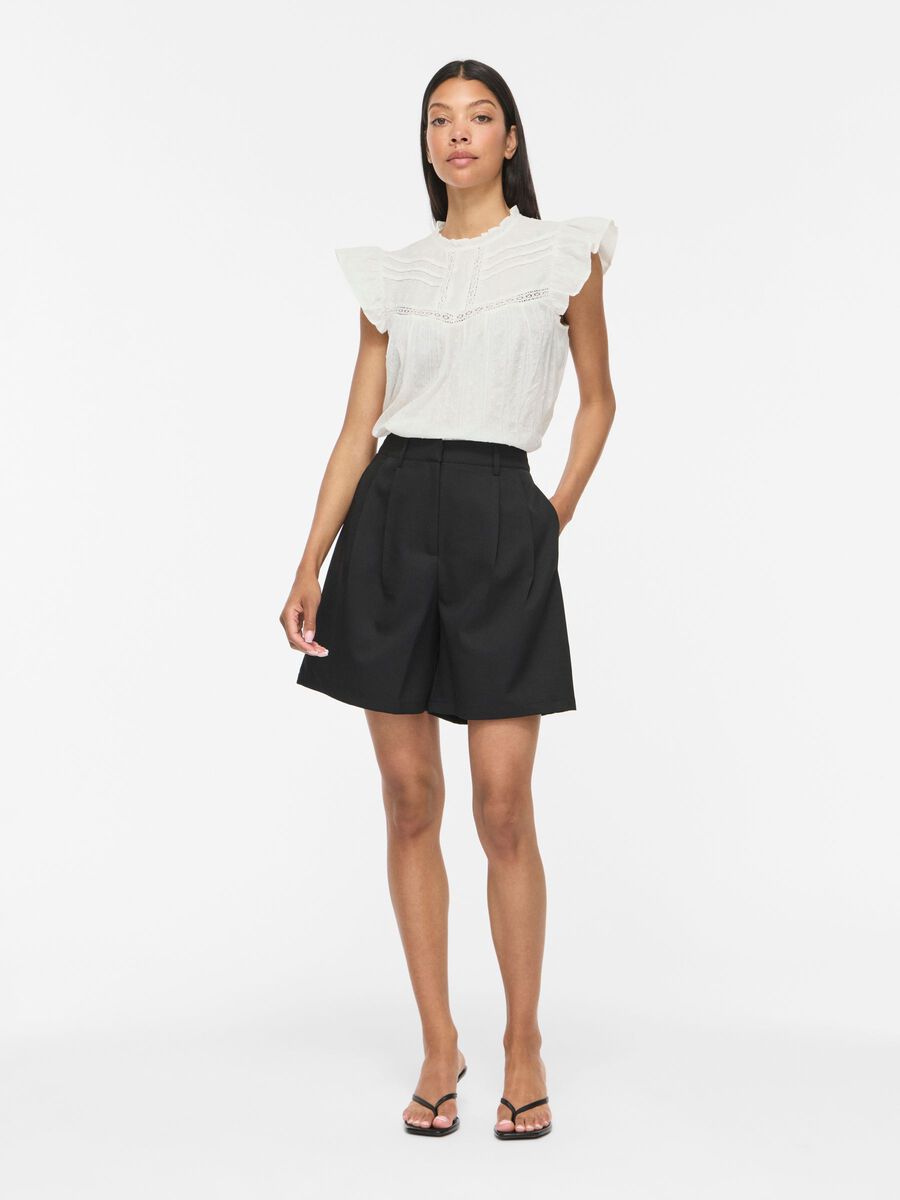 Carousel image - VIYVA ROUND NECK SLEEVELESS TOP, Snow White | 4