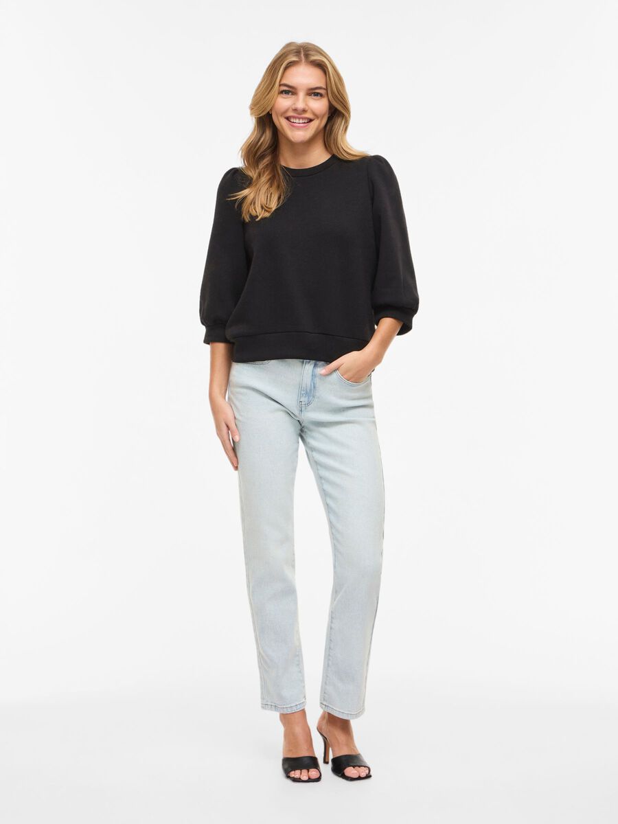 Carousel image - VIVERA 3/4 SLEEVED SWEATSHIRT, Black | 4