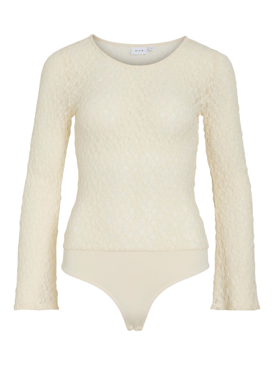 VILA LONG SLEEVED LACE BODYSTOCKING, Birch, highres - 14101423_Birch_001.jpg