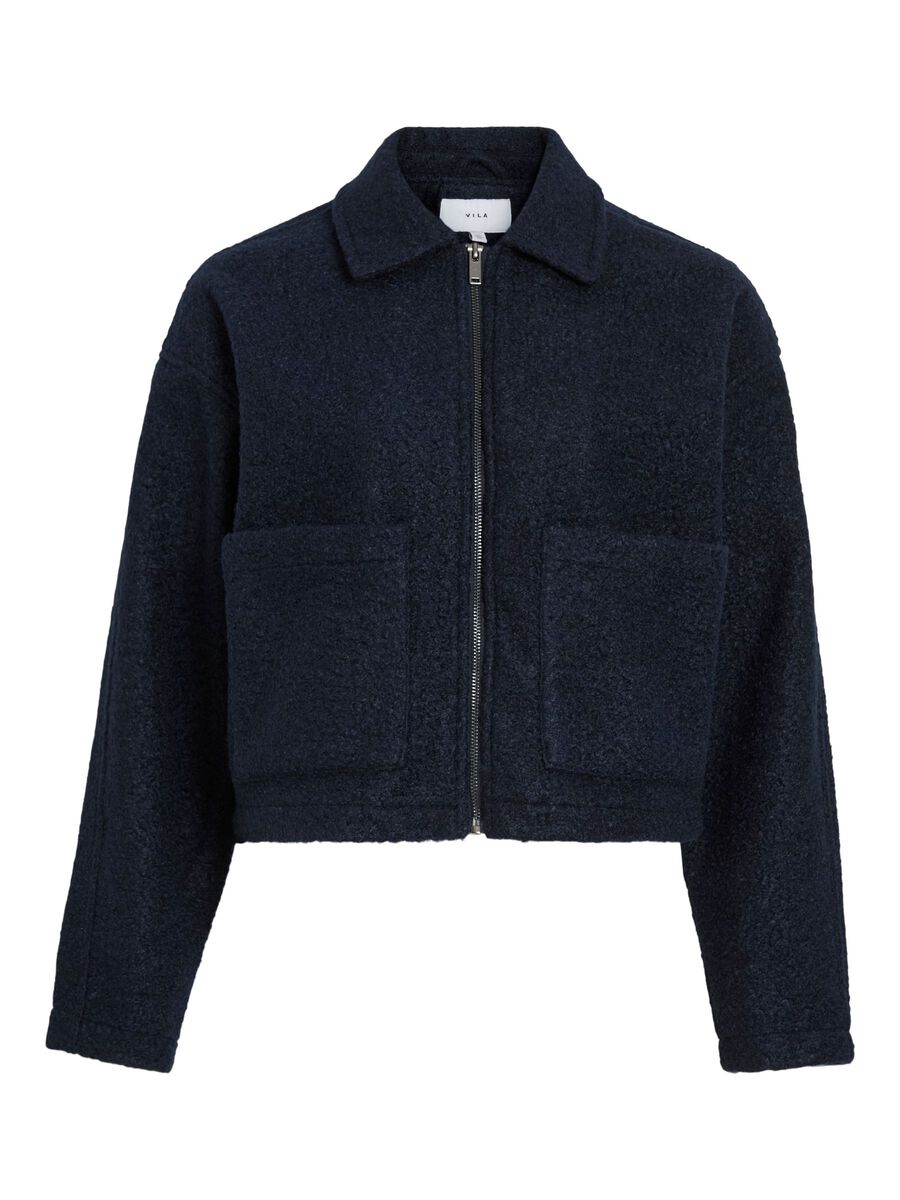 Product carousel image - FERMETURE ÉCLAIR VESTE, Navy Blazer | 1