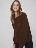 Vila CABLE KNITTED PULLOVER, Shaved Chocolate, highres - 14087544_ShavedChocolate_1040400_006.jpg