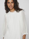 VILA DOTTED 3/4 SLEEVED TOP, Cloud Dancer, highres - 14102158_CloudDancer_007.jpg