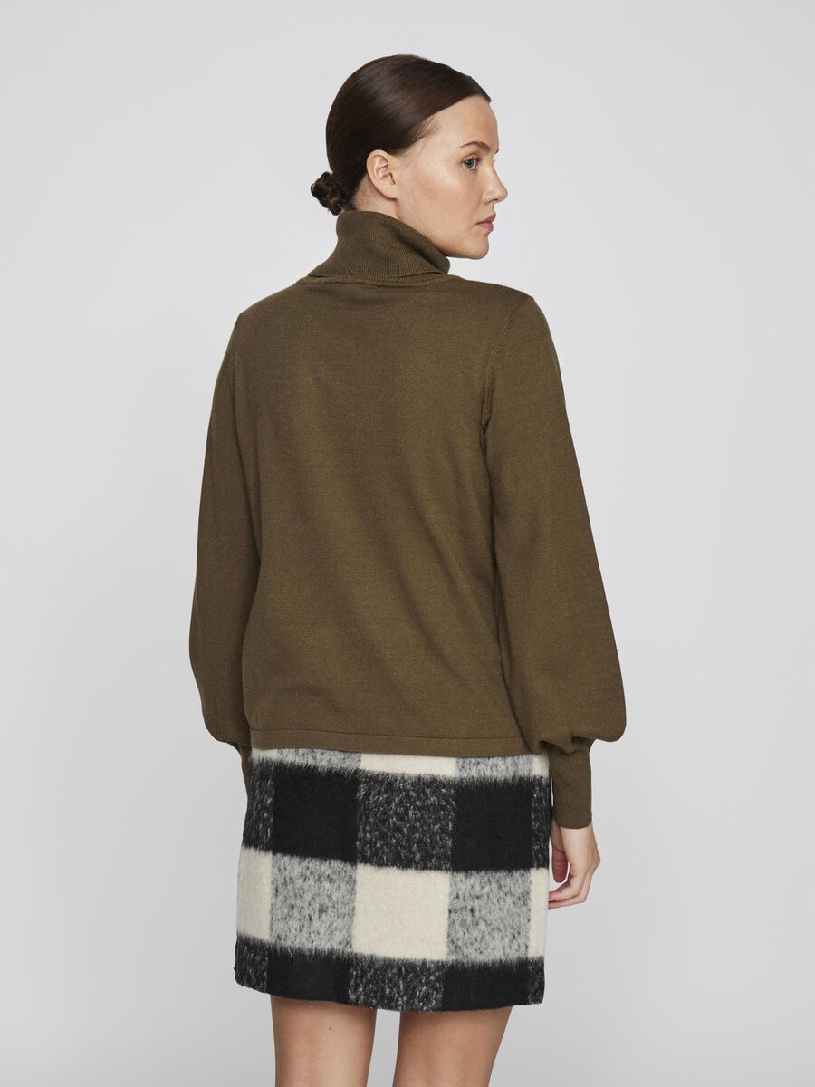 VILA ROLLKRAGEN STRICKPULLOVER, Ivy Green, highres - 14108644_IvyGreen_004.jpg