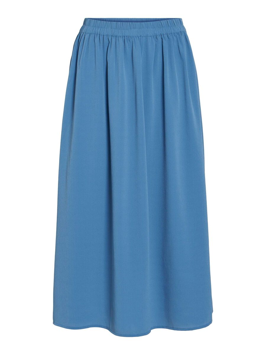 VILA HIGH WAIST MIDI SKIRT, Coronet Blue, highres - 14109688_CoronetBlue_001.jpg