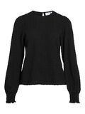 VILA ROUND NECK LONG SLEEVED TOP, Black, highres - 14108759_Black_001.jpg