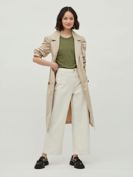 Vila PUFF SLEEVED TRENCHCOAT, Cement, highres - 14072897_Cement_003.jpg