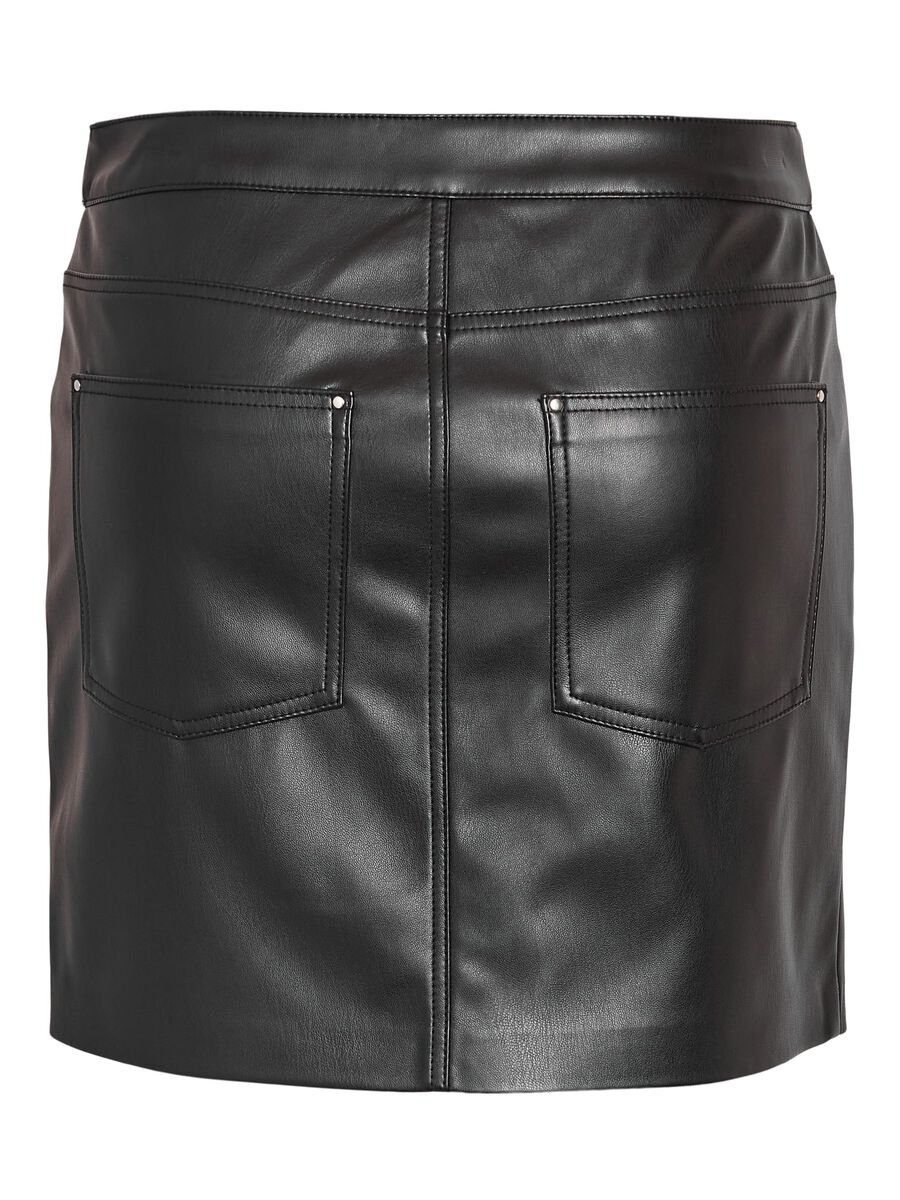 Noisy May PU FAUX LEATHER SKIRT, Black, highres - 27034748_Black_002.jpg