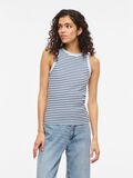 Product image thumbnail - VISOLA RONDE HALS MOUWLOZE TOP, Nantucket Breeze | 1