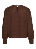 Vila TEXTURED LONG SLEEVED TOP, Shaved Chocolate, highres - 14090173_ShavedChocolate_002.jpg