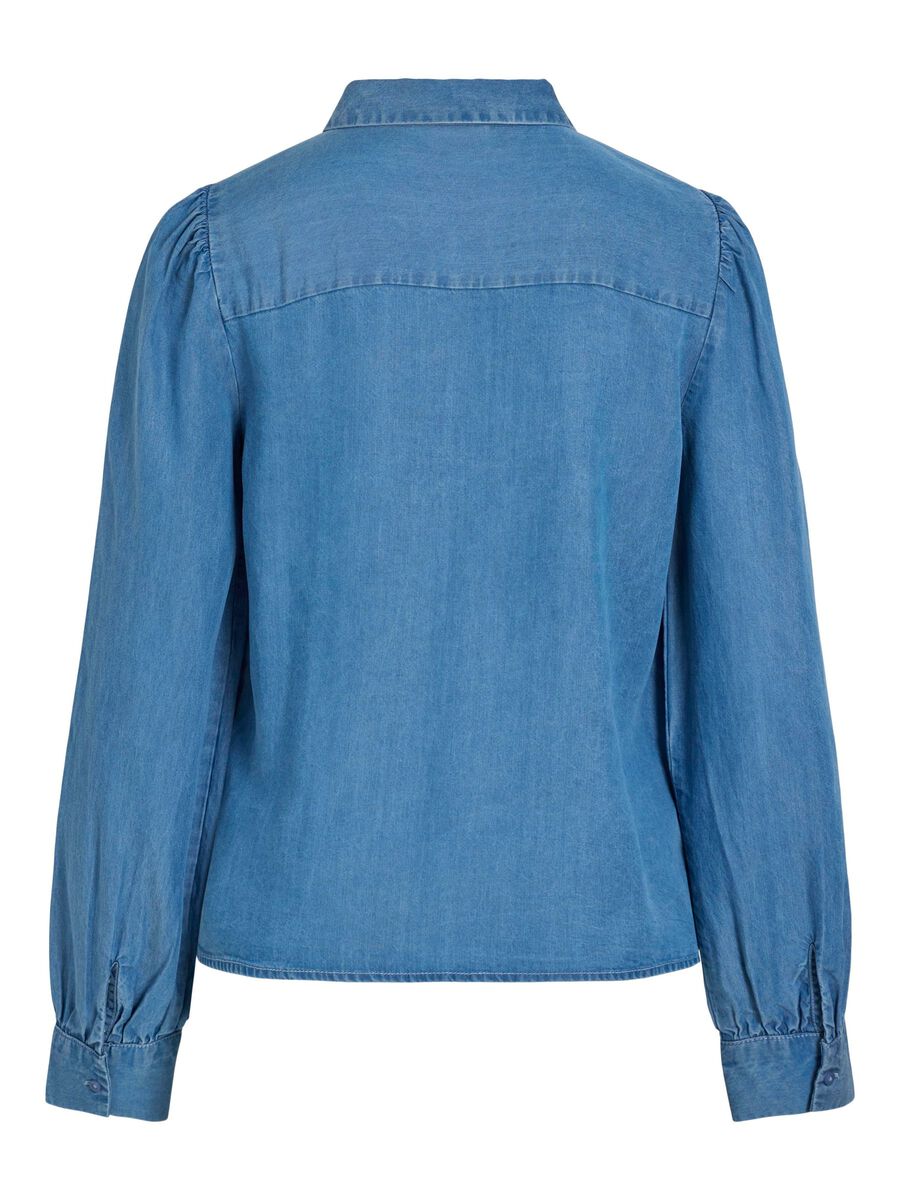 VILA DENIM SKJORTE, Light Blue Denim, highres - 14104536_LightBlueDenim_002.jpg
