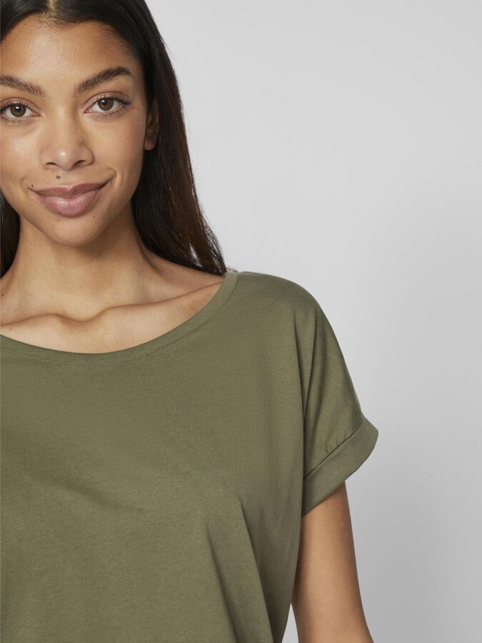 olive green t shirt womens