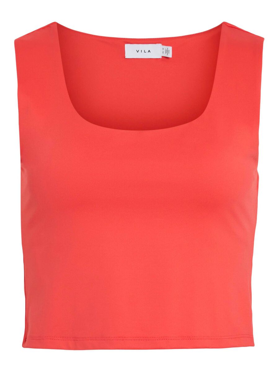 VILA CROPPED TANK TOP, Poppy Red, highres - 14110900_PoppyRed_001.jpg