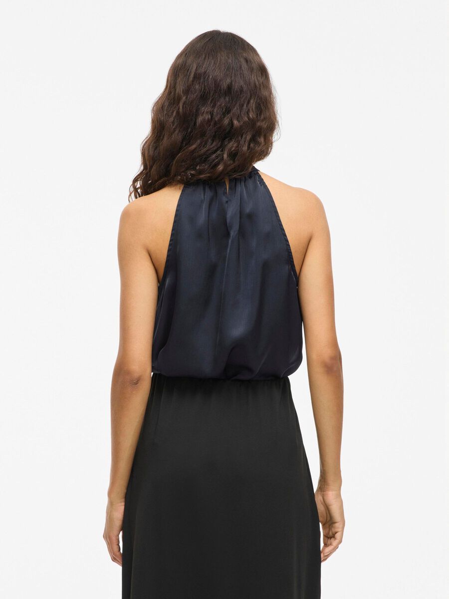 VILA VINIDA HALTER NECK TOP, Navy Blazer, highres - 14112795_NavyBlazer_004.jpg