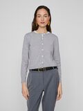 VILA AVEC BOUTONS SUR LE DEVANT CARDIGAN EN MAILLE, Light Grey Melange, highres - 14108338_LightGreyMelange_003.jpg