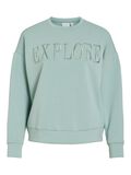 Product image thumbnail - VIREFLECT ROUND NECK LONG SLEEVED SWEATSHIRT, Blue Surf | 5