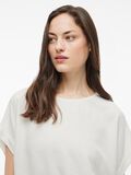 VILA ROUND NECK SHORT SLEEVED TOP, Snow White, highres - 14101663_SnowWhite_007.jpg