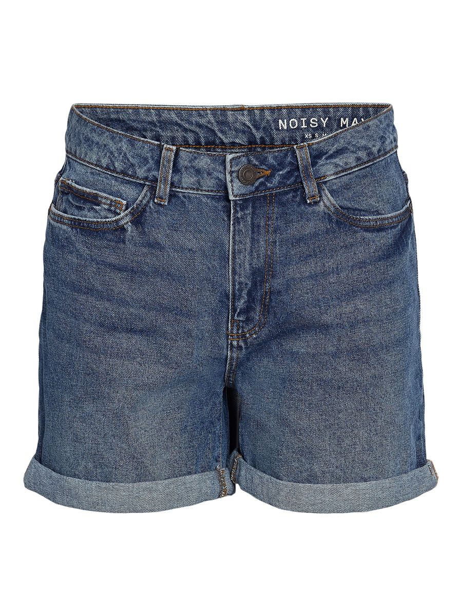 Noisy May NORMAL WAIST DENIM SHORTS, Medium Blue Denim, highres - 27010864_MediumBlueDenim_001.jpg