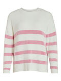 Vila STRIPED KNITTED PULLOVER, White Alyssum, highres - 14079691_WhiteAlyssum_987121_001.jpg