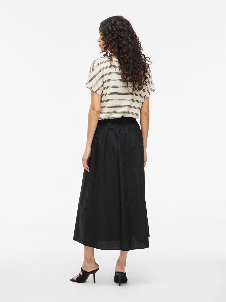 VILA VISOPHIE HIGH WAIST MAXI SKIRT, Black Beauty, highres - 14107840_BlackBeauty_004.jpg